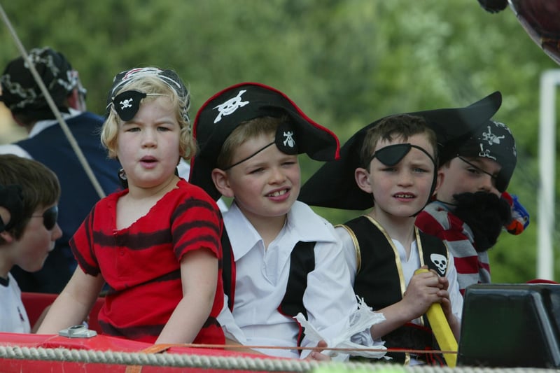 Halifax Gala 2009. Abigail Aaran, seven; Daniel Beaumont, seven and Alexander Coleman, eight, from Halifax Sea Scouts