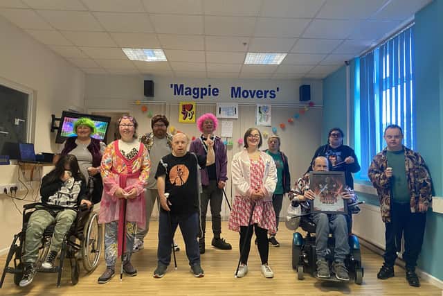Halifax Charity Magpies, an award-winning charity that supports and encourages adults with learning disabilities to lead fulfilling lives, raised over £200 for Macmillan Cancer Support by hosting a 70s themed coffee day