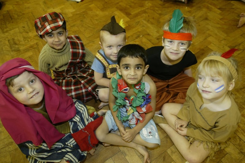 Children at Ferney Lee Junior and Infant School, Todmorden at their Christmas Nativity play back in 2004