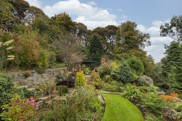 Just one part of the landscaped, colourful gardens.