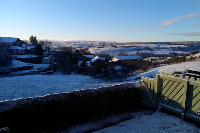 Wanda Halstead shared this scenic snap of a wintery Wainstalls.
