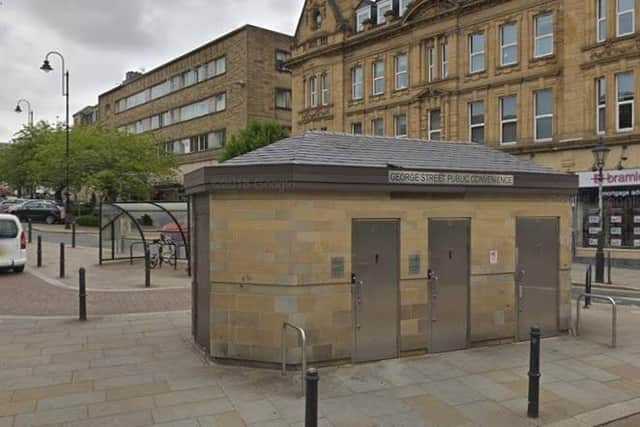The toilets at the junction of George Square and Commercial Street, Halifax