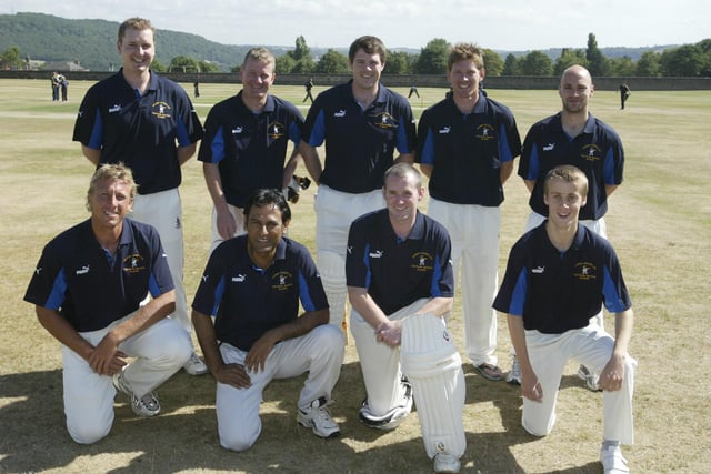 Romida Sports XI team in the Twenty/20 Tournament at Elland Cricket Club in 2006. Back@ Scott Richardson, Peter Skuse, Vic Craven, Richard Pyrah and Chris Bryce. Front: Peter Swanpoel, Mohammed Asif, Nick Rushworth and James O'Connell