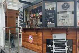 Flippin 'Eck Crepe and Waffle House in Halifax town centre  is up for sale