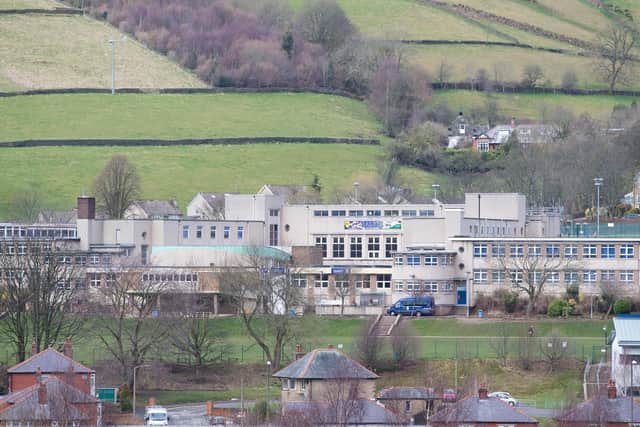 Teens have been seen on the roof and running around the corridors of Calder High School