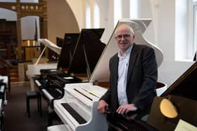 Graham Gribbin, of GSC Pianos Ltd, who has bought the former St Andrew's C of E Church at Holmfield, Halifax.