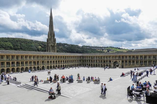 The Piece Hall today - a jewel in the crown that is Halifax