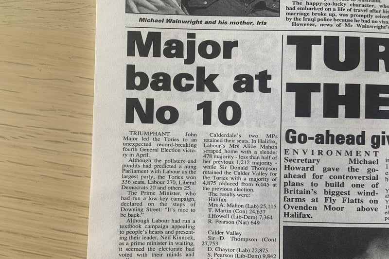John Major led the tories to victory back in 1992.