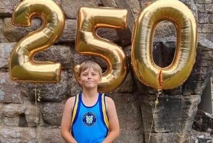 James Dix celebrated his 250th parkrun milestone at Fountains Abbey.