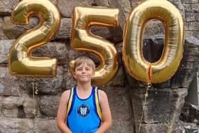 James Dix celebrated his 250th parkrun milestone at Fountains Abbey.