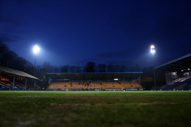 HALIFAX, ENGLAND - MARCH 20: General view inside the stadium prior to the Vanarama National League match between FC Halifax Town and Chesterfield at The Shay on March 20, 2024 in Halifax, England.  (Photo by George Wood/Getty Images)