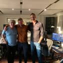 Pictured from left to right are recording engineer Paul Antonell, pianist Stephen Gott and musician James Sizemore