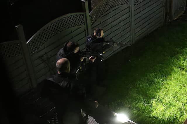 Armed police in Stainland tonight