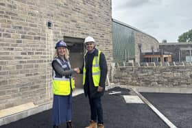 Tracey Wilcocks, CEO at Overgate Hospice and Nathan Ure, Director at Heatworks