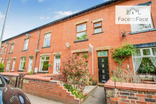 This three bedroom terrace is on the market for £180,000 with Face to Face Estate Agents