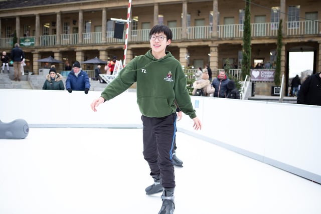 Tommy Lo skating at The Piece Hall, Halifax