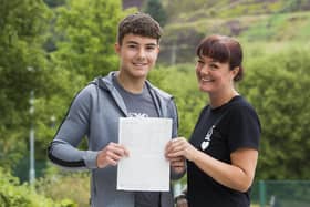 Trinity Academy. Ben Armstrong with proud mum Joanne Armstrong.
