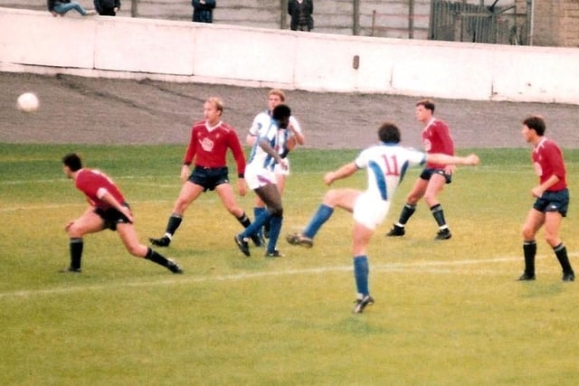 Rick Holden goal, Town v Rochdale, August 28, 1987