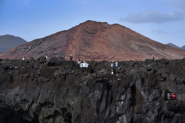 Lanzarote, one of the Canary islands off the coast of West Africa administered by Spain, is known for its year-round warm weather, beaches and volcanic landscape. (Photo DESIREE MARTIN/AFP via Getty Images)