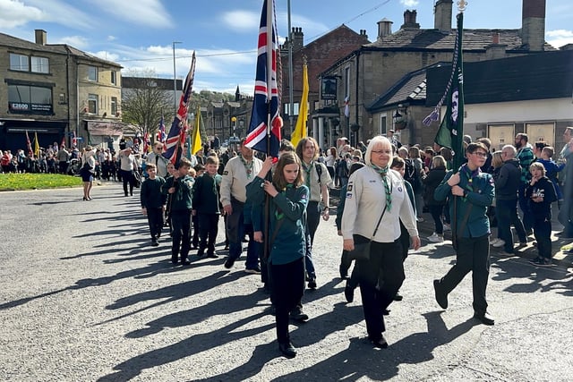 St George's Day parade in Brighouse