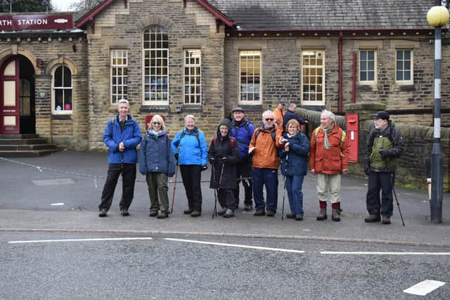 Outside Haworth Station. Picture: Mike Halliwell