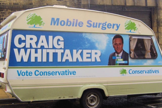 Craig Whittaker converted a caravan to use as a mobile surgery to travel across the constituency between Brighouse and Todmorden.