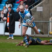 Halifax Panthers in action against Whitehaven in the previous round of the Challenge Cup. (Photo by Simon Hall)