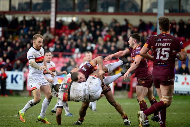 Batley Bulldogs and Bradford Bulls gave fans a taste of Championship action in a thrilling Yorkshire Cup final. PIC: James Hardisty.