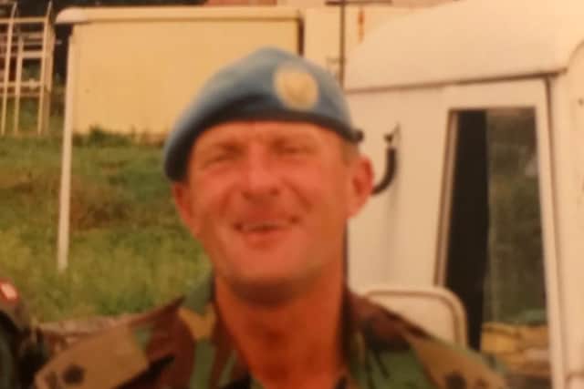 Major Quartermaster Brian Sykes, peace keeping with the UN in Bosnia in 1994