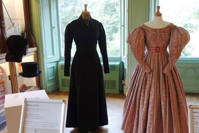 The famous outfits worn by Anne Lister (Suranne Jones) and Ann Walker (Sophie Rundle) in Gentleman Jack