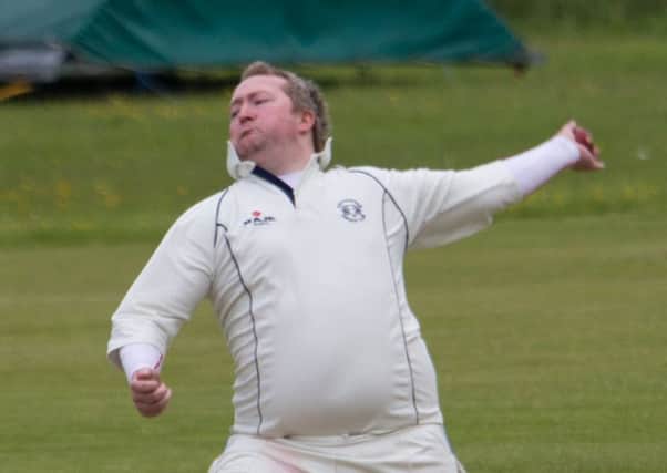 Actions from Southowram v Triangle, at Southowram CC. Pictured is Ian Gledhill