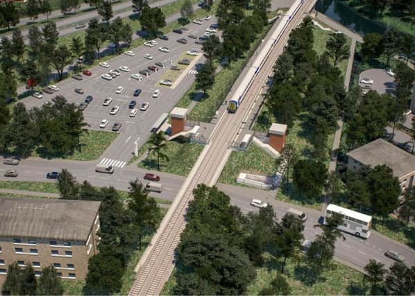The new Elland station as it might look from the air. Have your say online or at drop-ins