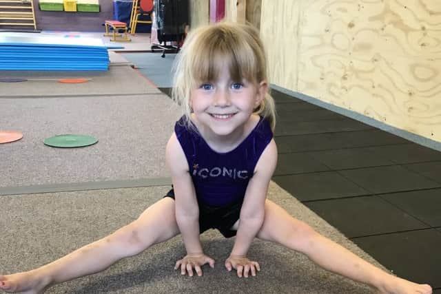 Young gymnast: Ella, aged 5, attends the popular academy.