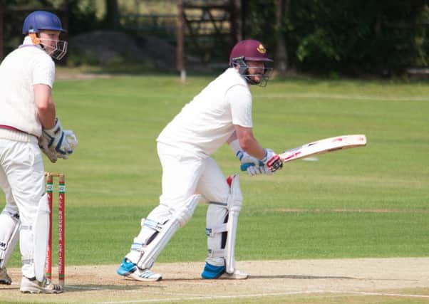 Actions from Lightcliffe v Pudsey Congs, Priestley Cup Semi, at Lighcliffe CC. Pictured is Alex Stead