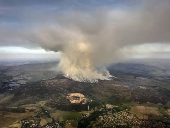 Saddleworth Moor Fire (Picture SWNS)