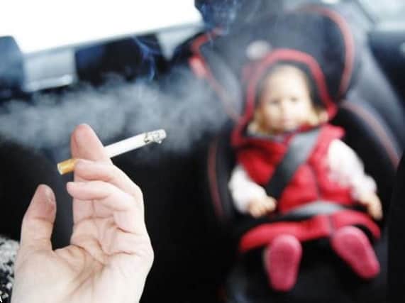 Smoking in cars with children