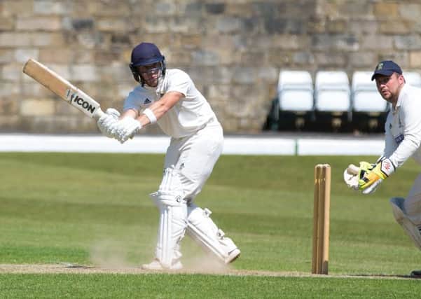 Actions from the game, Todmorden v Rochdale, at Todmorden CC. Pictured is Benjamin Pearson