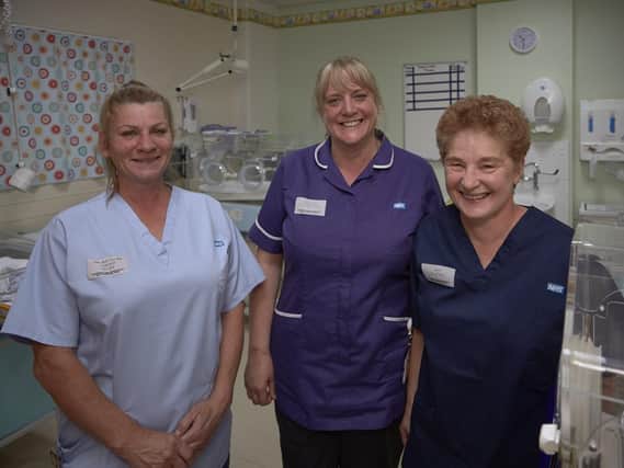 Milk Bank at the special baby unit at Calderdale Royal Hospital. Paula Wood, Victoria Iggleden and Catherine Whitworth