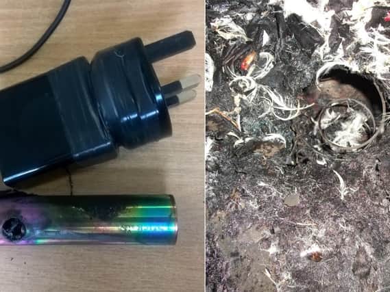 The e-cigarette and damage it caused (WYFRS Investigation)