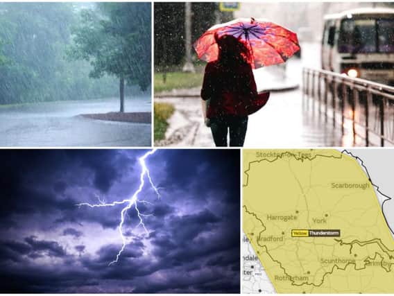 The Met Office have just issued a new yellow weather warning for Yorkshire and the Humber, as thunderstorms are now expected to hit TODAY.