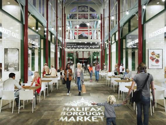An artists impression of plans for Halifax Borough Market. Image: IBI Group - Architects