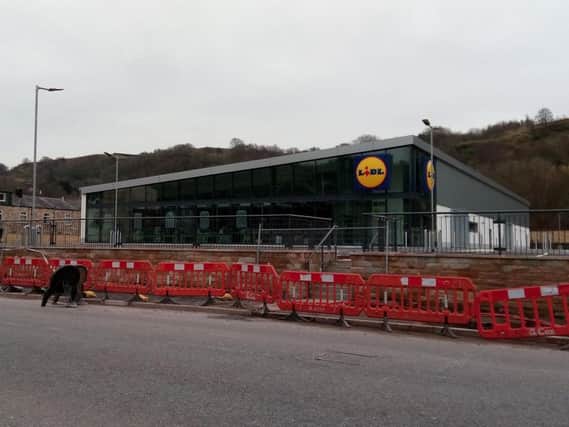The Lidl site in Todmorden