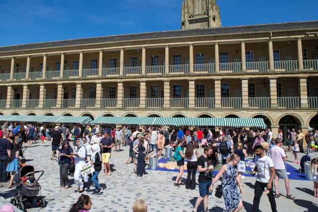 The Piece Hall in full flow at a recent food festival event.