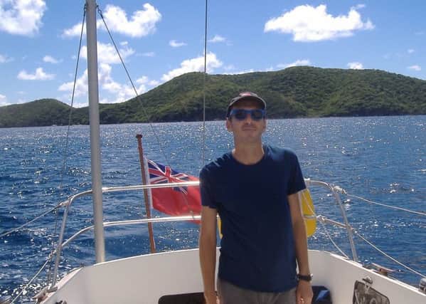 Paul Sutcliffe in The British Virgin Islands.