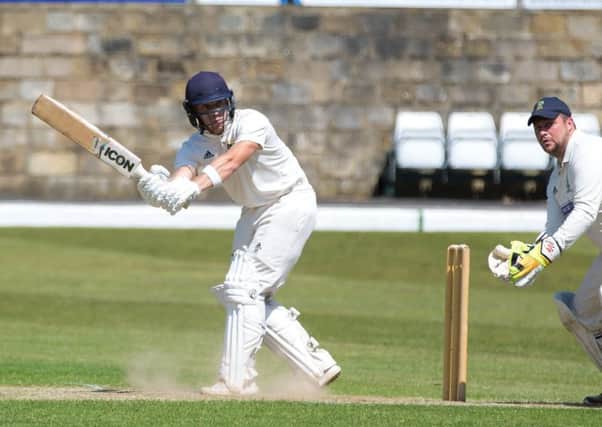 Actions from the game, Todmorden v Rochdale, at Todmorden CC. Pictured is Benjamin Pearson