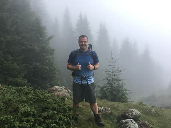 Scott Brant of Vizulate Digital trekking in Romania