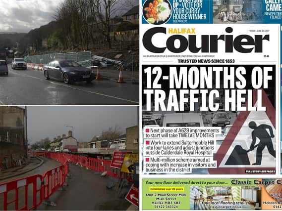 We look back at 12 months of roadworks on Salterhebble Hill