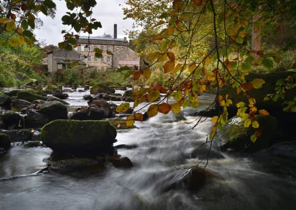POSS PICTURE POST.
Autumn envelopes Gibson Mill at Hardcastle Crags, Hebden Bridge.
20 October 2016.  Picture Bruce Rollinson
Tech Details:  Nikon D4, 17-35mm Nikkor lens, 100asa, 1 sec ond @ f16.