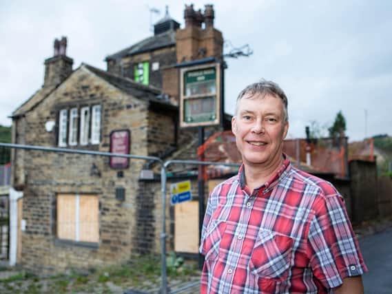 Paul Mansley, new Chairman of the Puzzle Hall Community Pub Limited, Sowerby Bridge