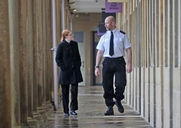 Walkabout: Talking to Chief Insp Nick Smart in the Piece Hall.